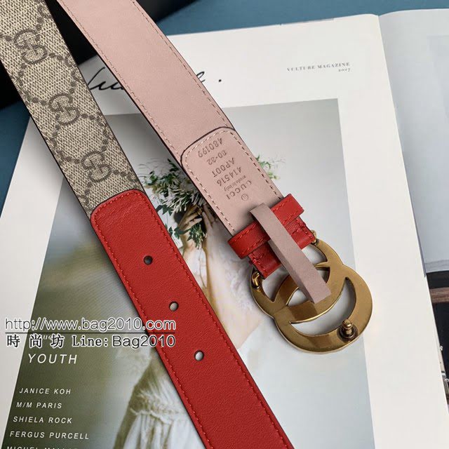 Gucci經典皮帶 古奇GGSupreme小牛皮腰帶 古奇2020早春新款  jjp1565